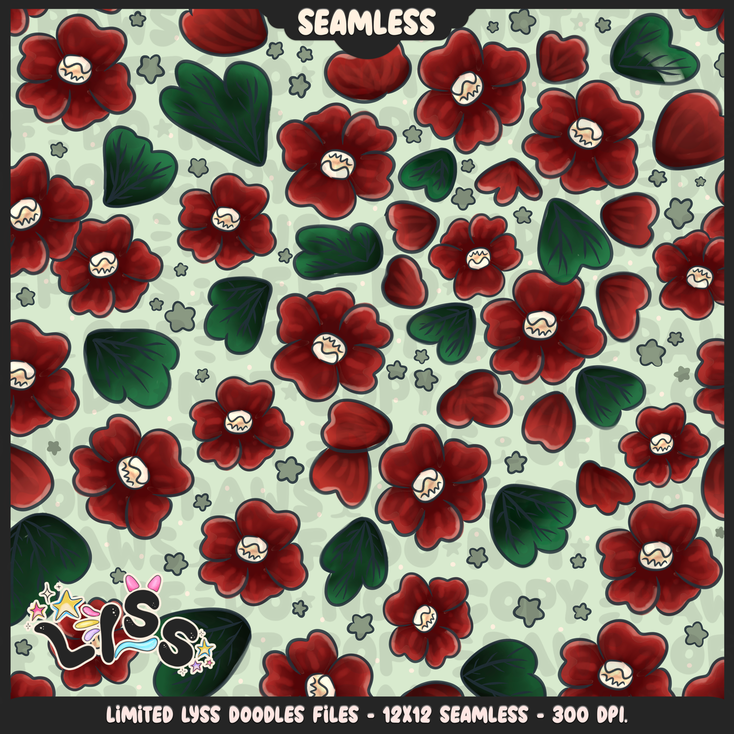 2024 - Lyss Doodles - Seamless - Mains - HP Pride - Slyth - 24LD033