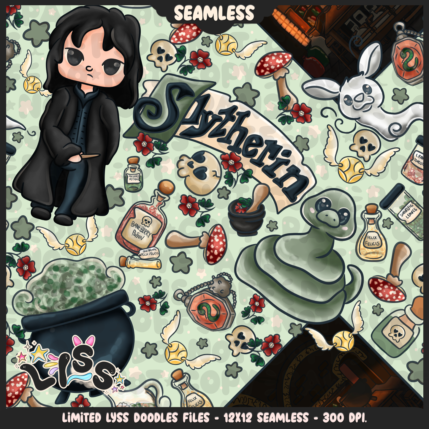 2024 - Lyss Doodles - Seamless - Mains - HP Pride - Slyth - 24LD033