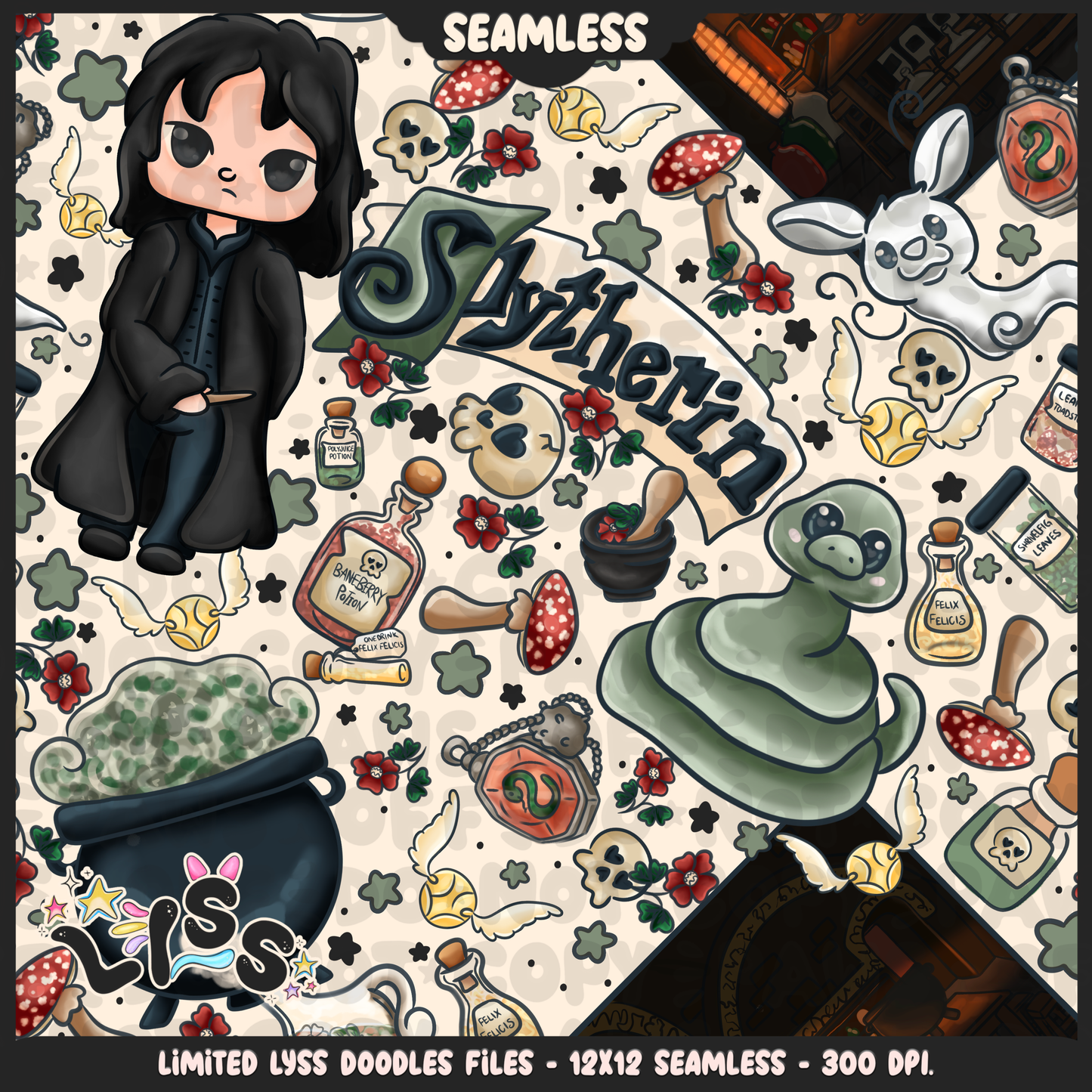 2024 - Lyss Doodles - Seamless - Mains - HP Pride - Slyth - 24LD033