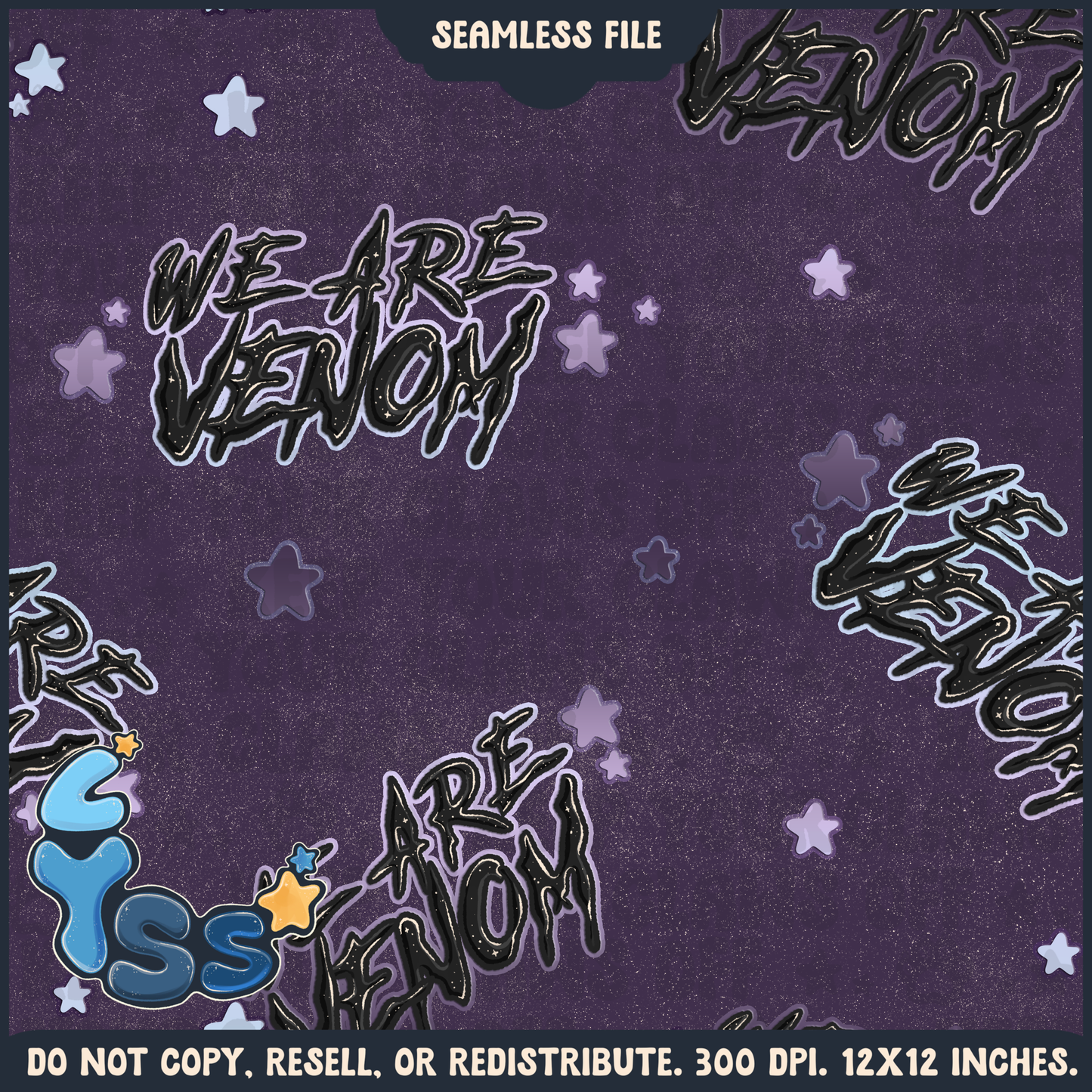 2024 - Lyss Doodles - Seamless - Coordinate - Superhero Collection - Ink Alien - 24LD084