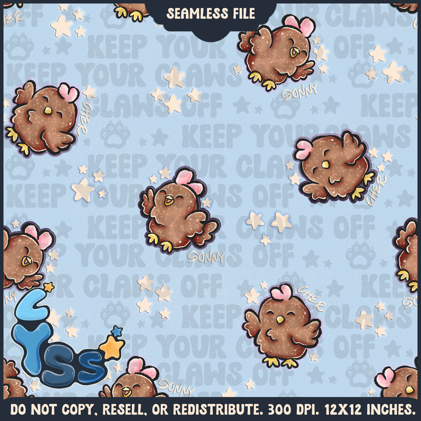 2024 - Lyss Doodles - Seamless - Mains - Superhero Collection - Ink Alien - 24LD084
