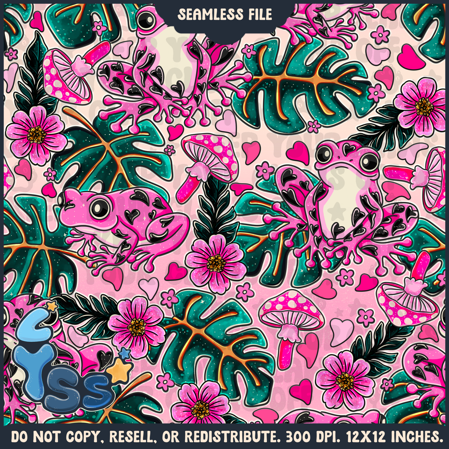 2024 - Lyss Doodles - Seamless - Mains - Love Animals - 24LD087