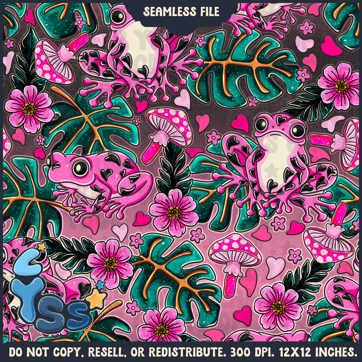 2024 - Lyss Doodles - Seamless - Mains - Love Animals - 24LD087