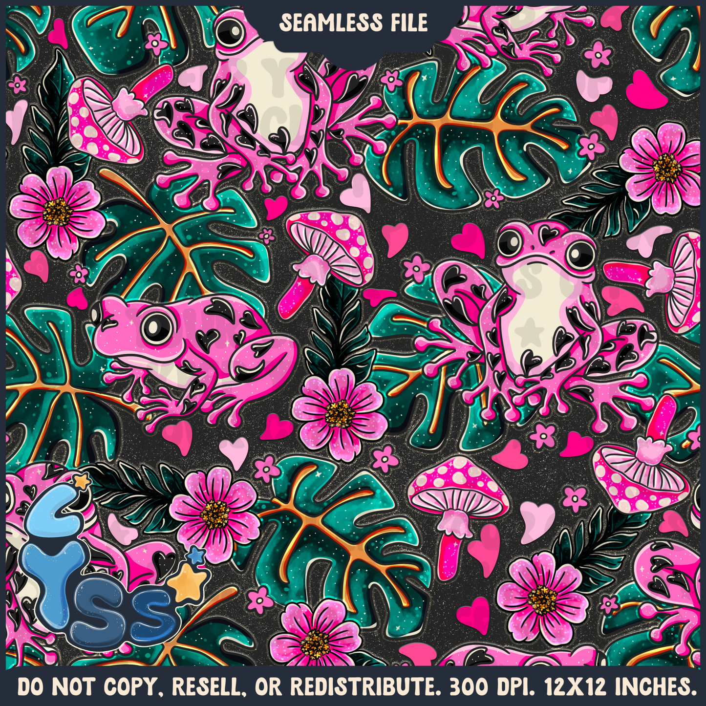 2024 - Lyss Doodles - Seamless - Mains - Love Animals - 24LD087