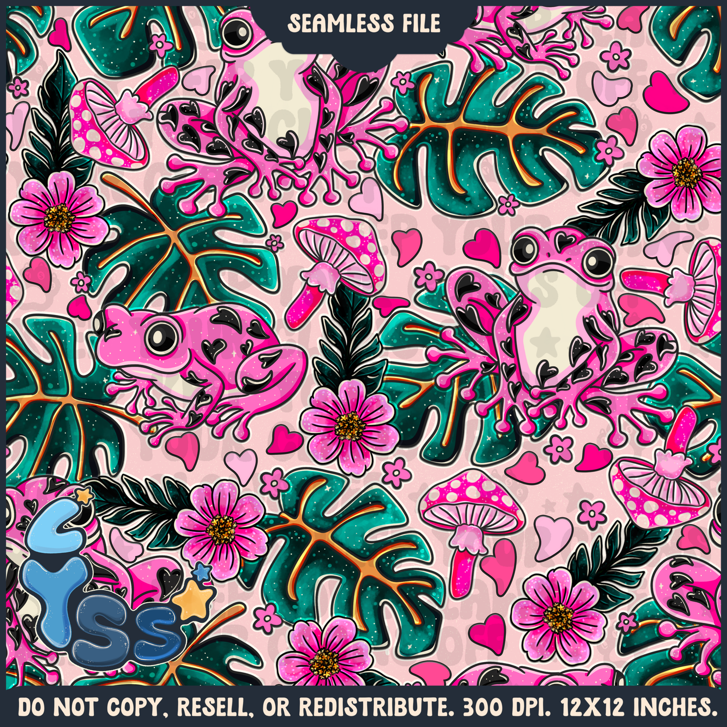 2024 - Lyss Doodles - Seamless - Mains - Love Animals - 24LD087