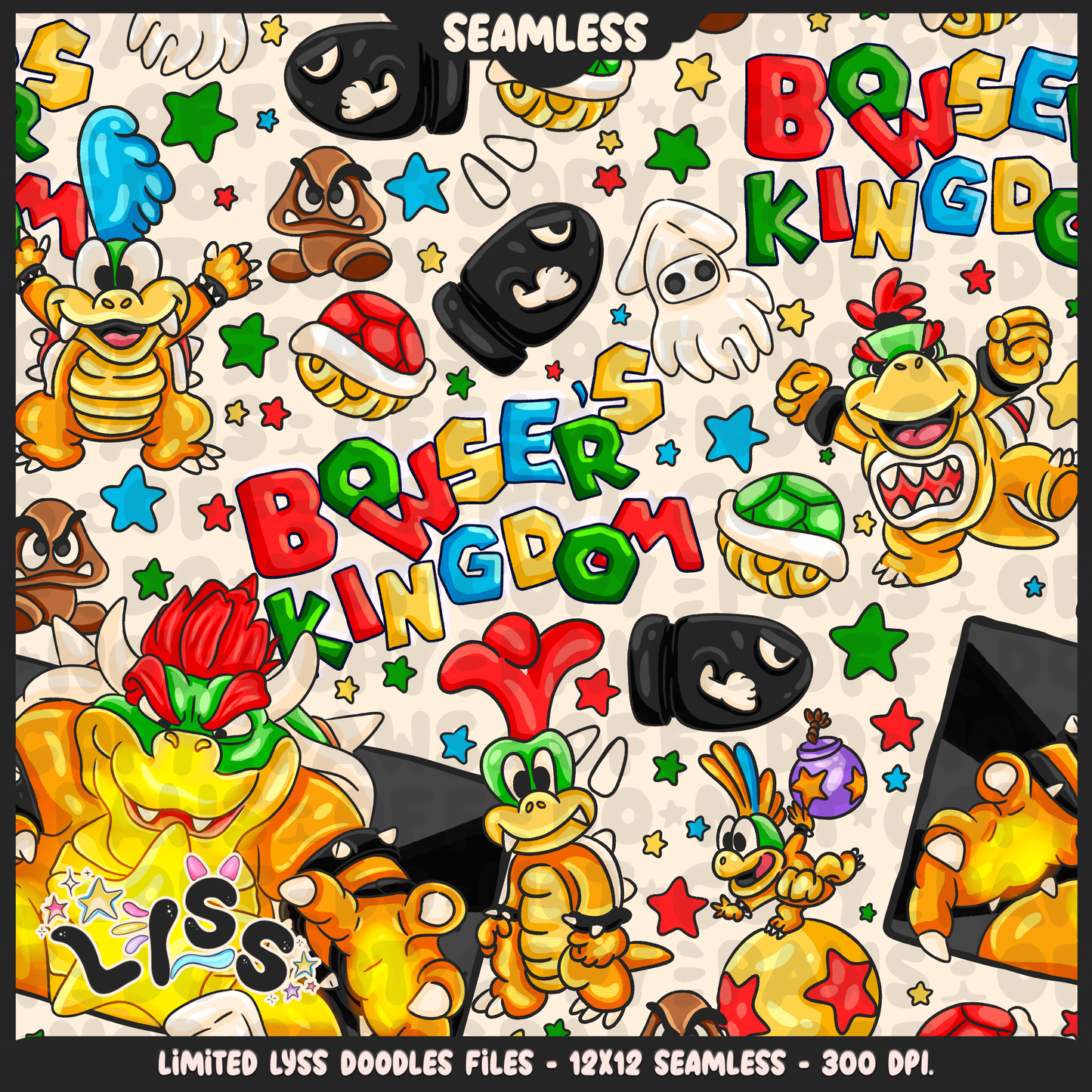 2024 - Lyss Doodles - Seamless - Mains - MAR10 - 24LD024