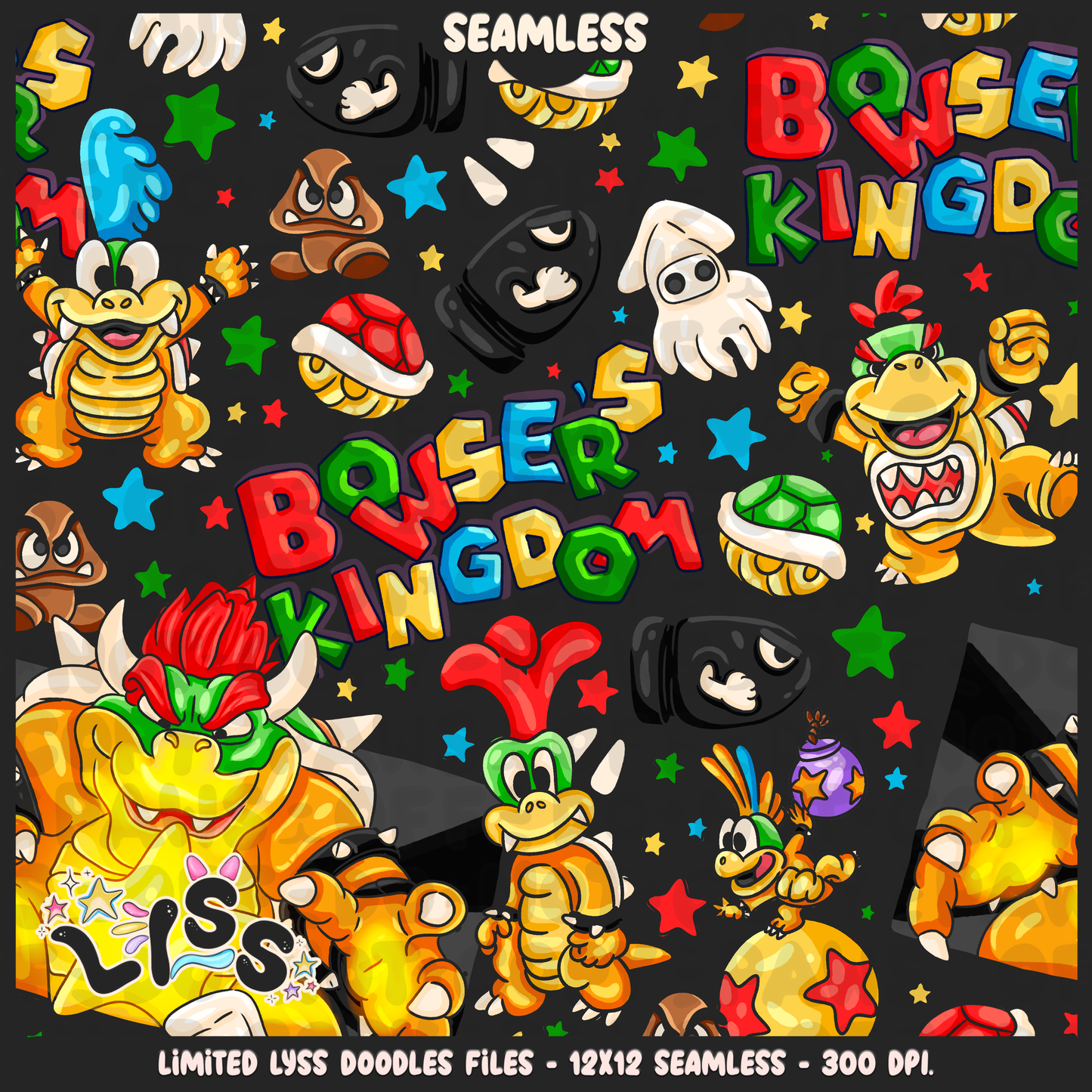 2024 - Lyss Doodles - Seamless - Mains - MAR10 - 24LD024