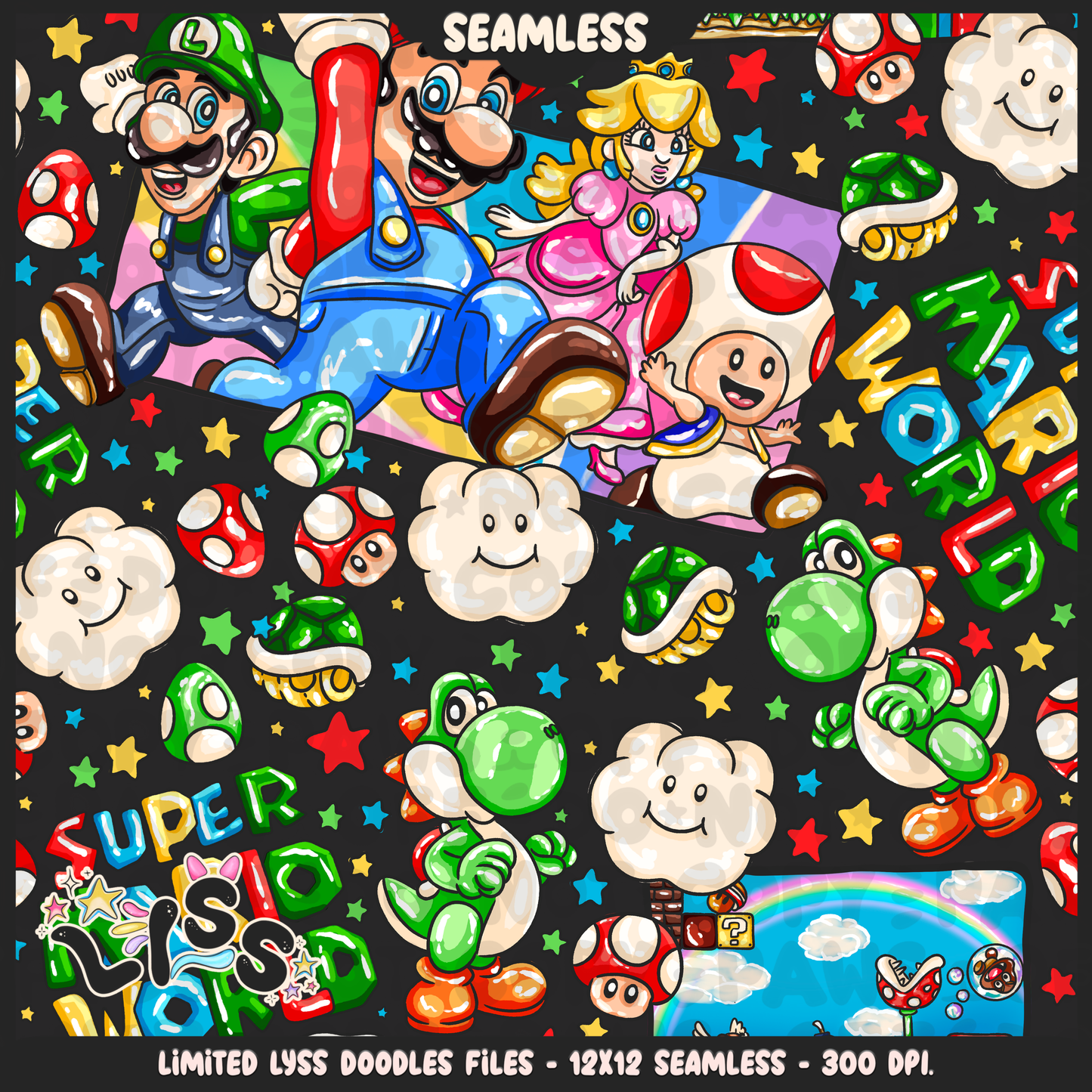 2024 - Lyss Doodles - Seamless - Mains - MAR10 - 24LD025