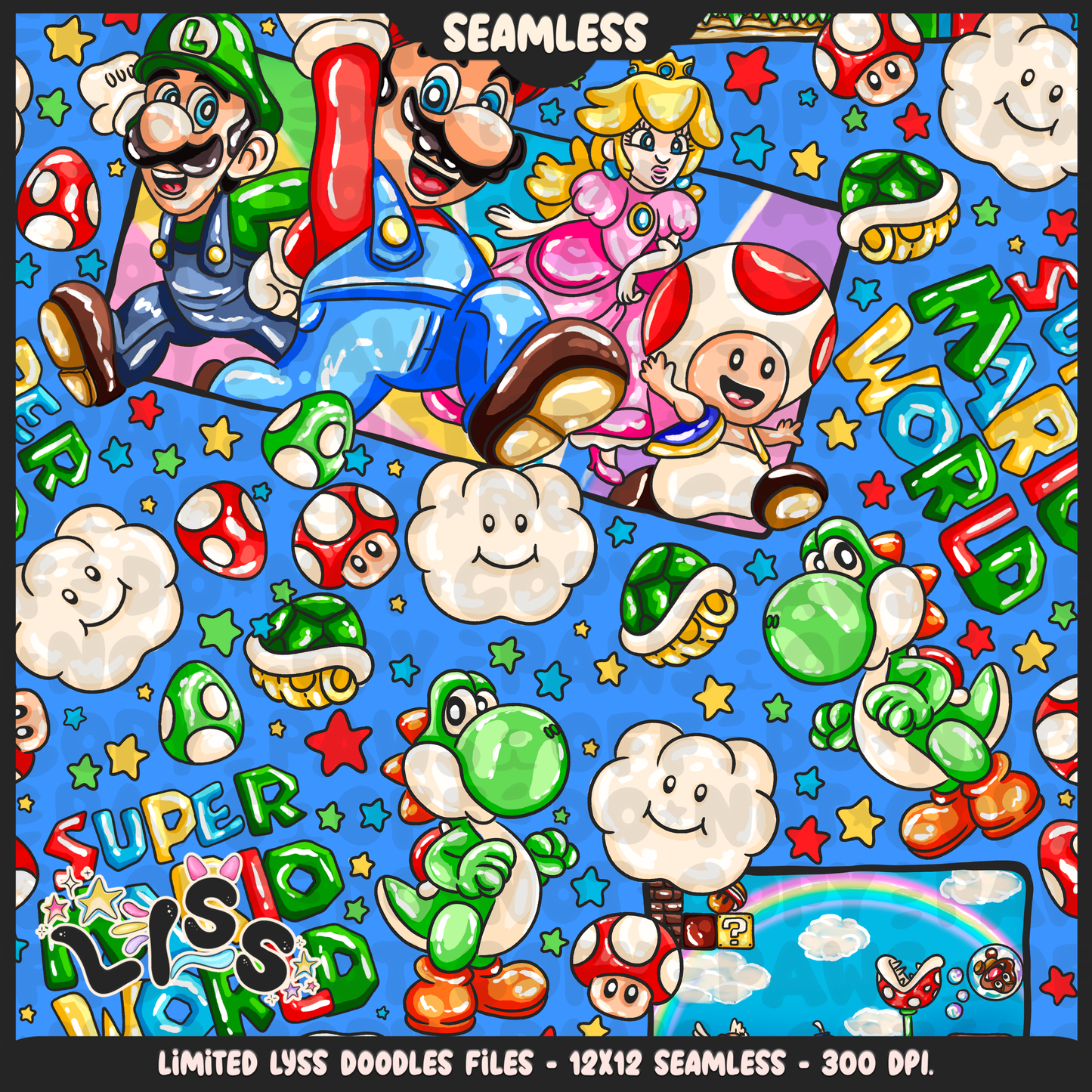 2024 - Lyss Doodles - Seamless - Mains - MAR10 - 24LD025