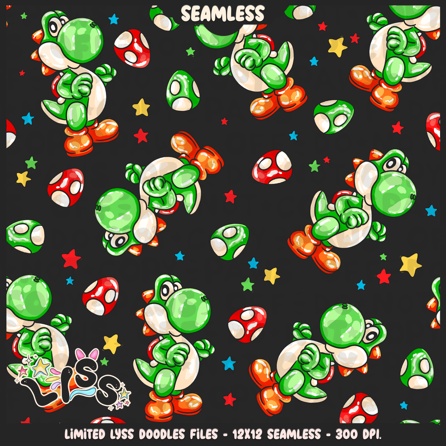 2024 - Lyss Doodles - Seamless - Coordinates - MAR10 - 24LD025