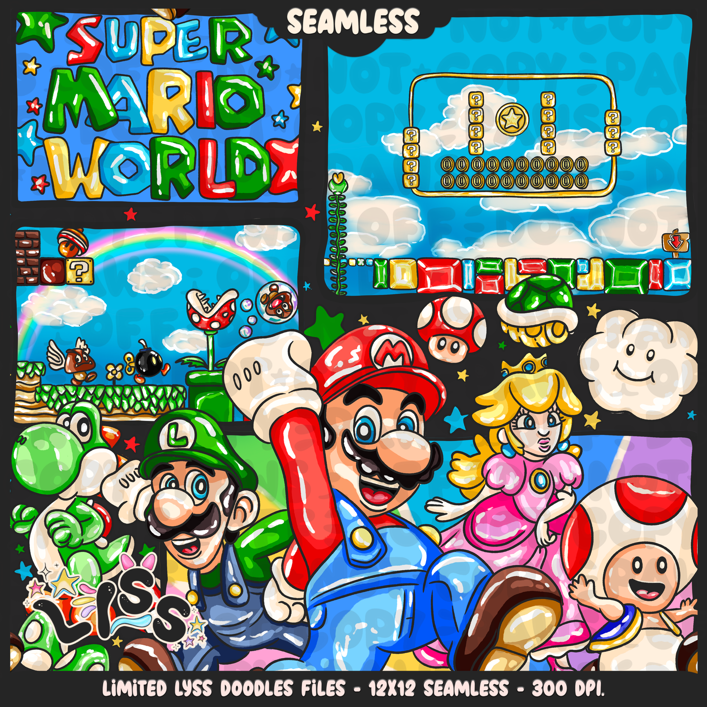 2024 - Lyss Doodles - Seamless - Mains - MAR10 - 24LD025