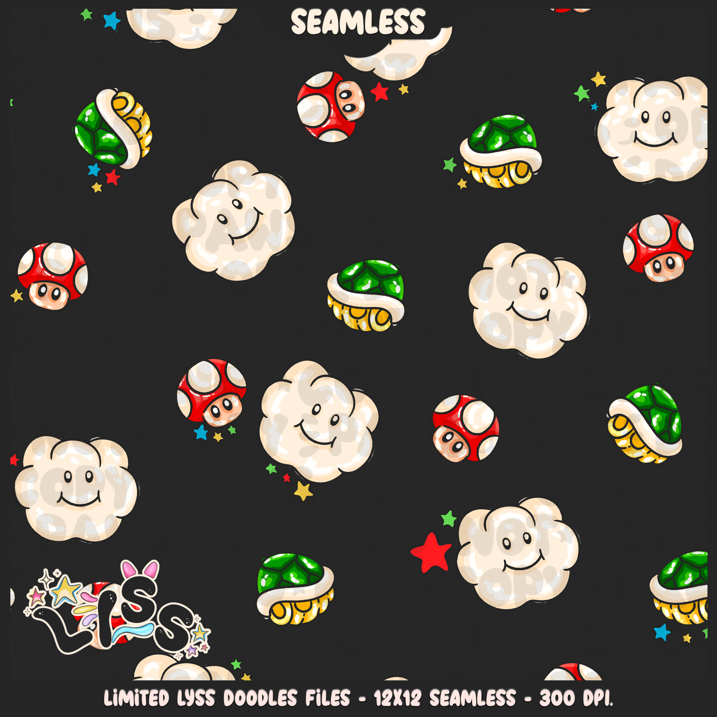 2024 - Lyss Doodles - Seamless - Coordinates - MAR10 - 24LD025