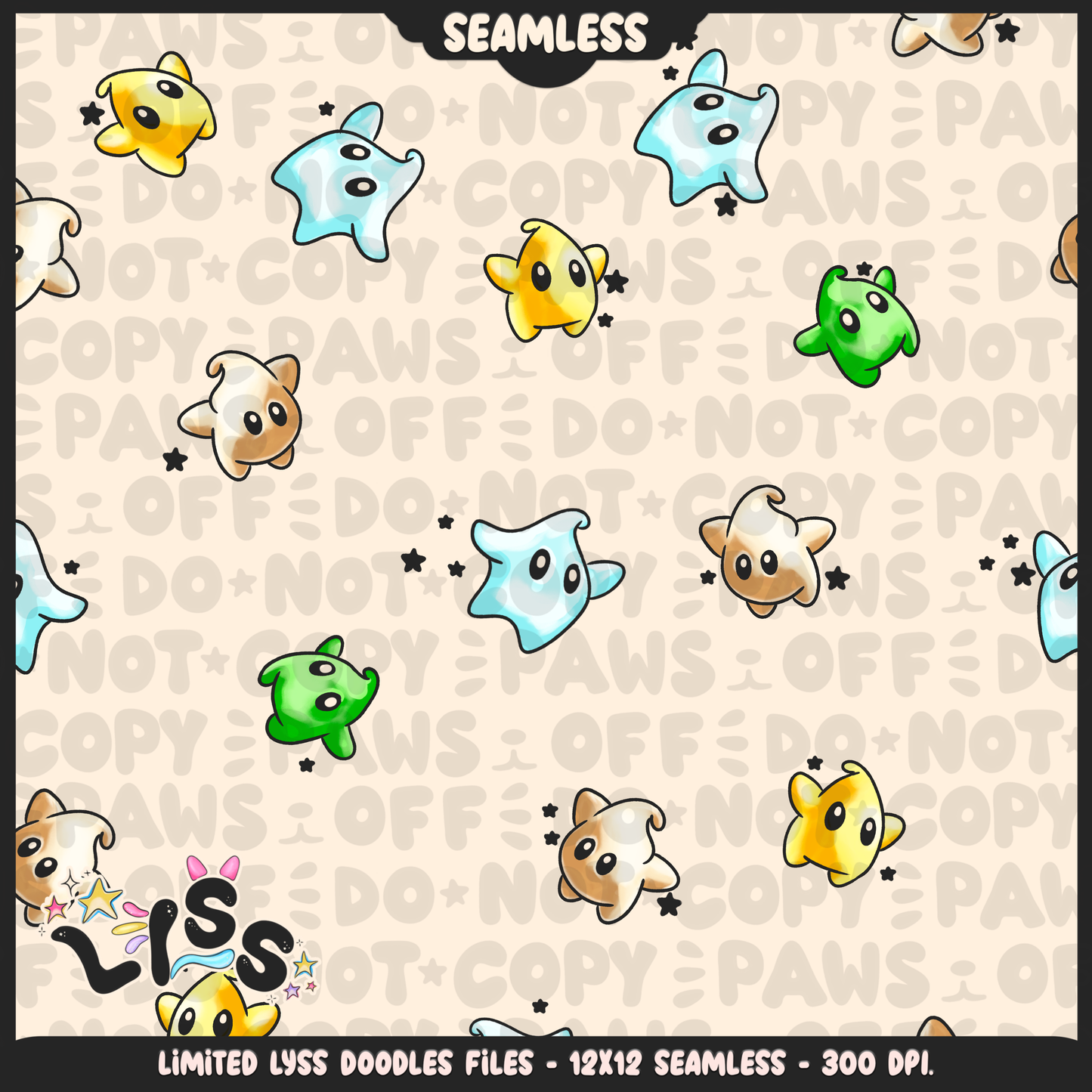 2024 - Lyss Doodles - Seamless - Coordinates - MAR10 - 24LD028