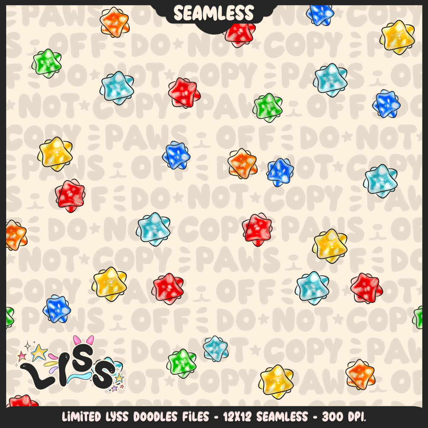 2024 - Lyss Doodles - Seamless - Coordinates - MAR10 - 24LD028