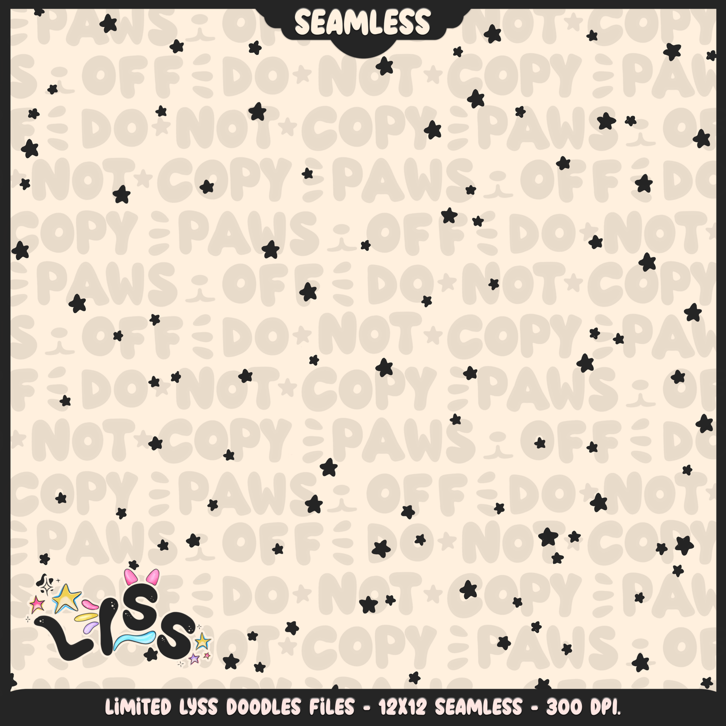2024 - Lyss Doodles - Seamless - Coordinates - MAR10 - 24LD028
