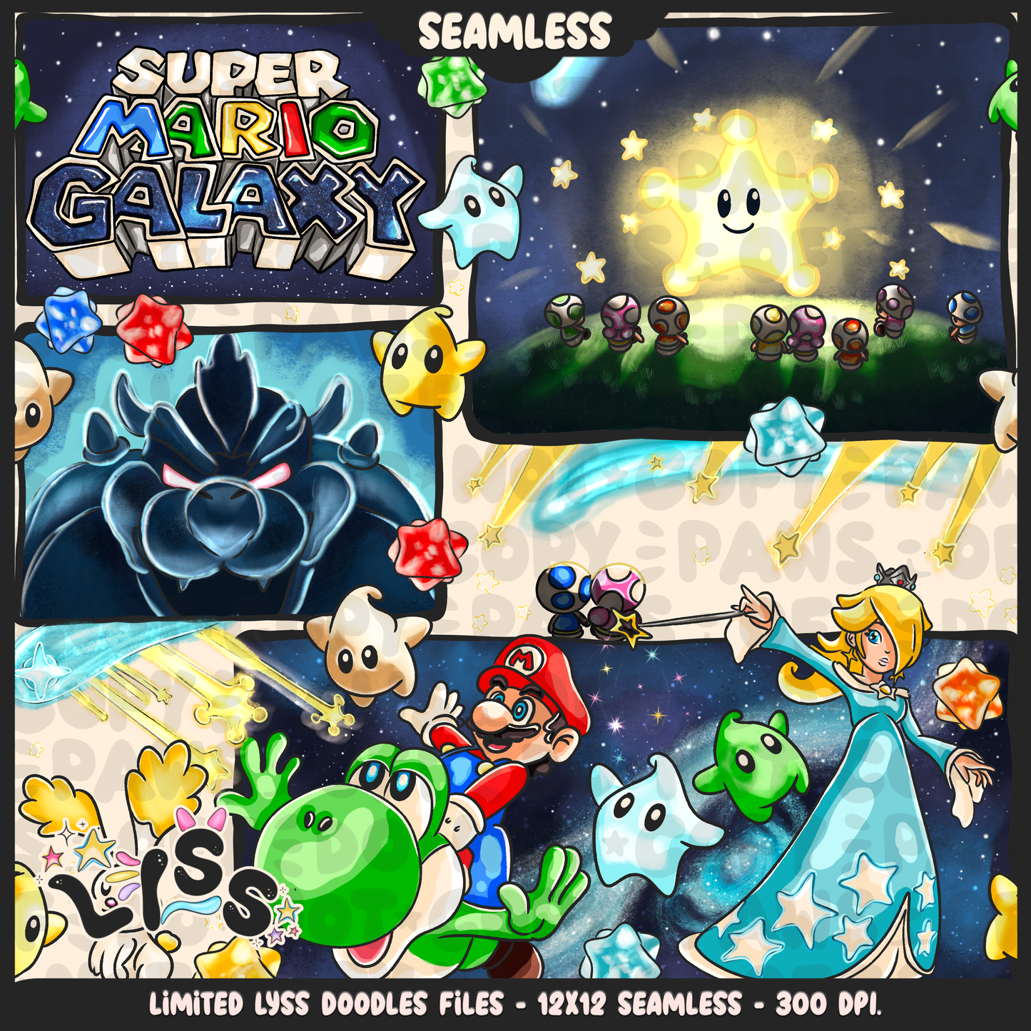 2024 - Lyss Doodles - Seamless - Mains - MAR10 - 24LD028