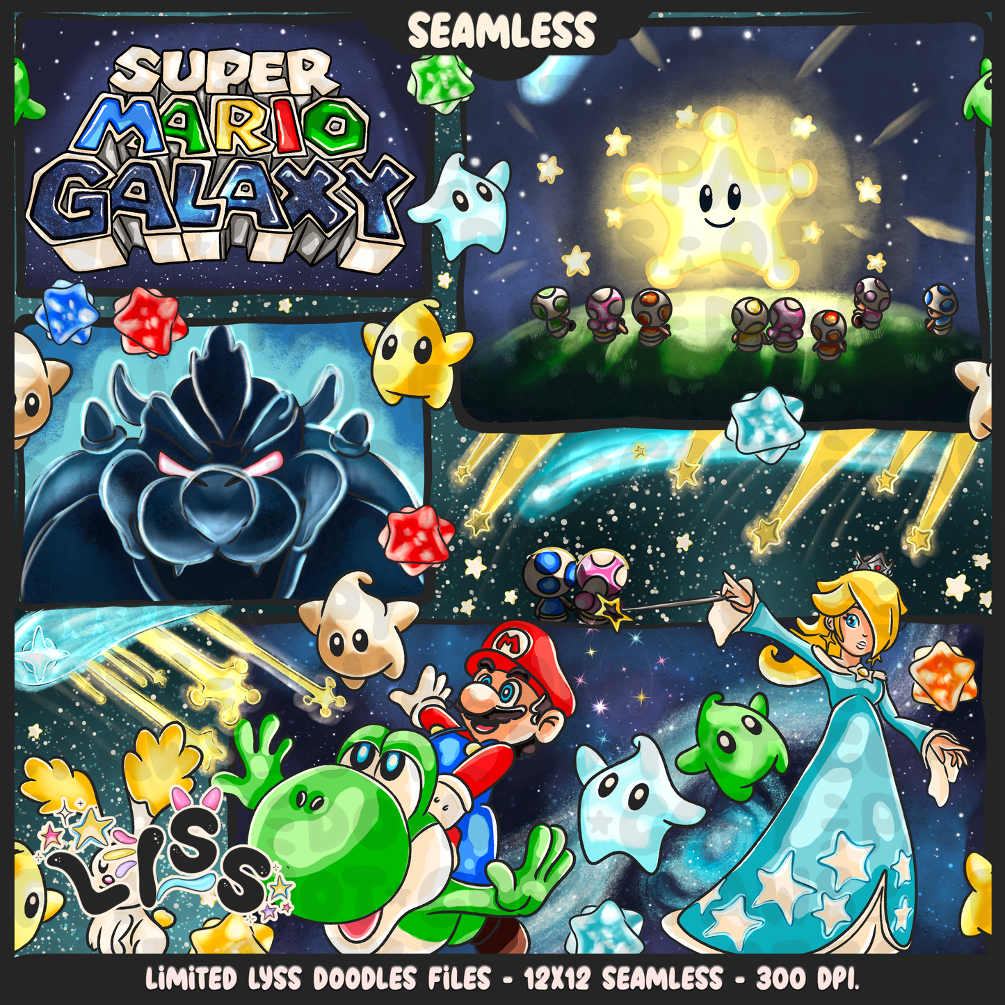 2024 - Lyss Doodles - Seamless - Mains - MAR10 - 24LD028