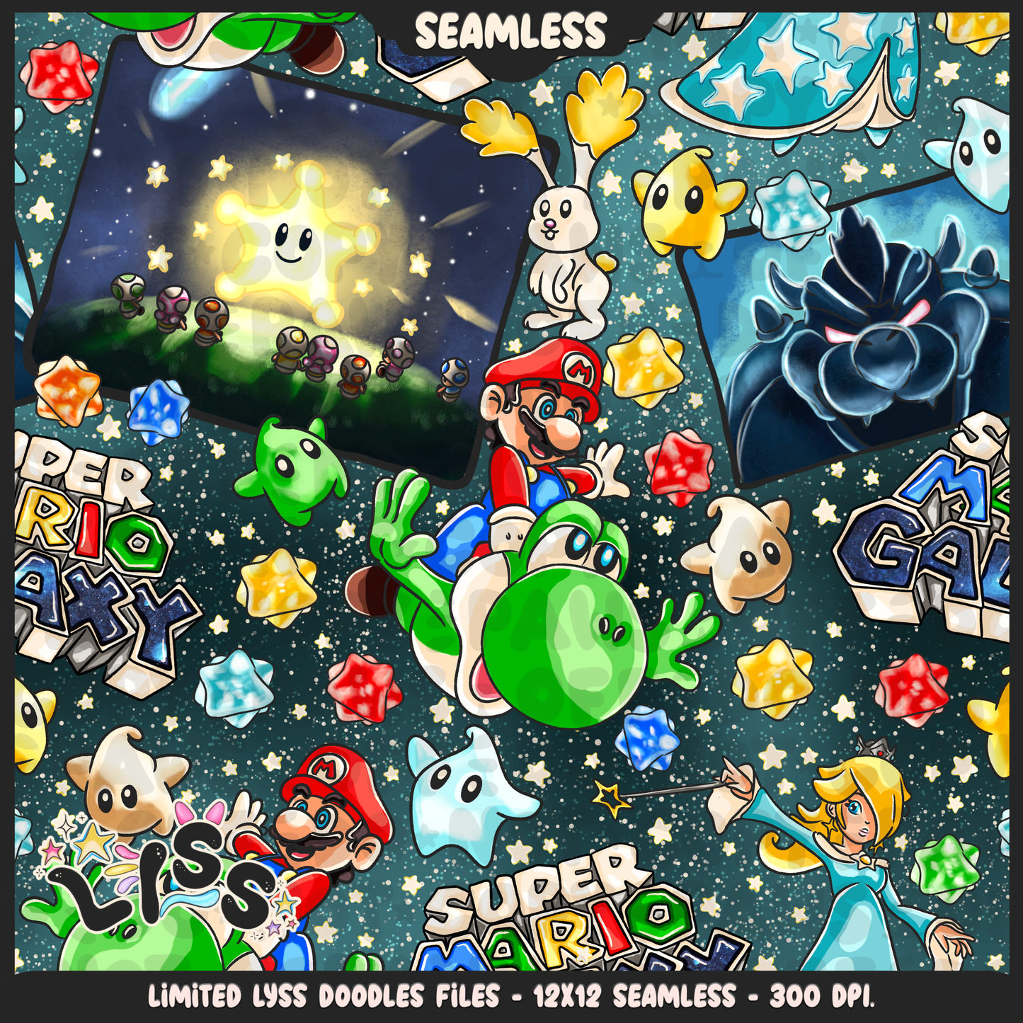 2024 - Lyss Doodles - Seamless - Mains - MAR10 - 24LD028