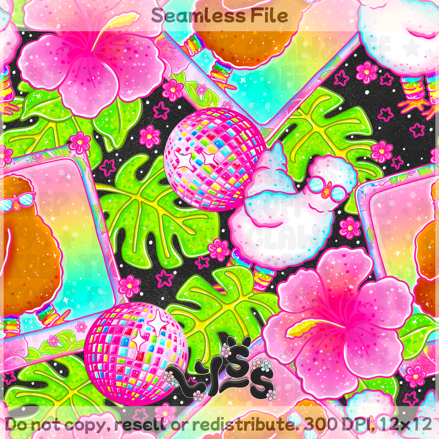 Lyss Doodles - Seamless Files - March 2025 Patreon - Collection #1