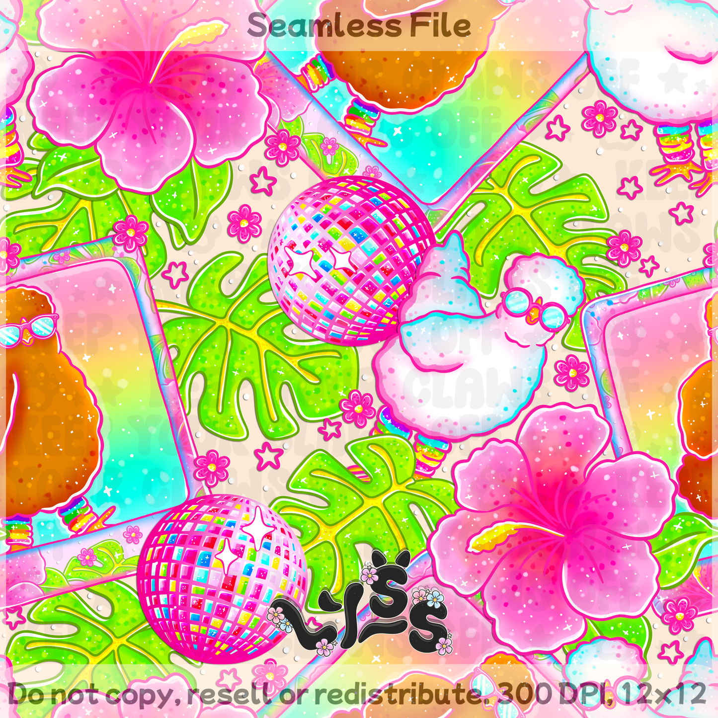 Lyss Doodles - Seamless Files - March 2025 Patreon - Collection #1