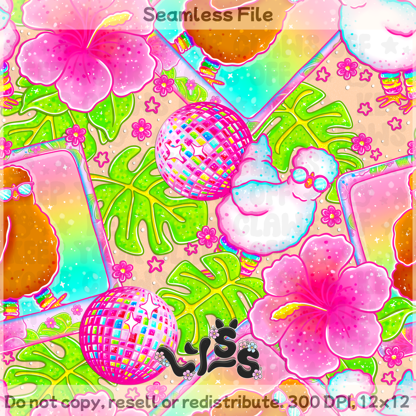 Lyss Doodles - Seamless Files - March 2025 Patreon - Collection #1