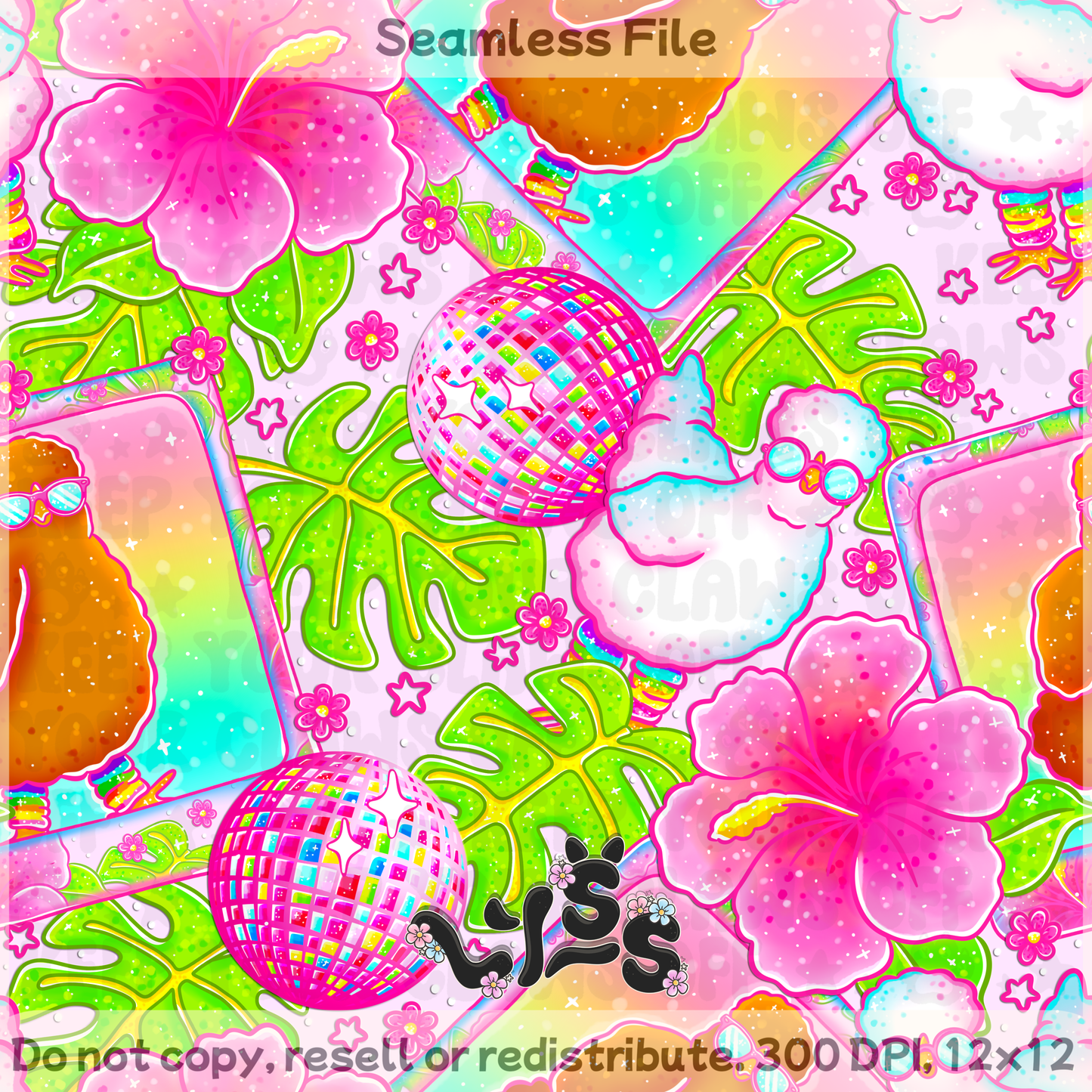 Lyss Doodles - Seamless Files - March 2025 Patreon - Collection #1