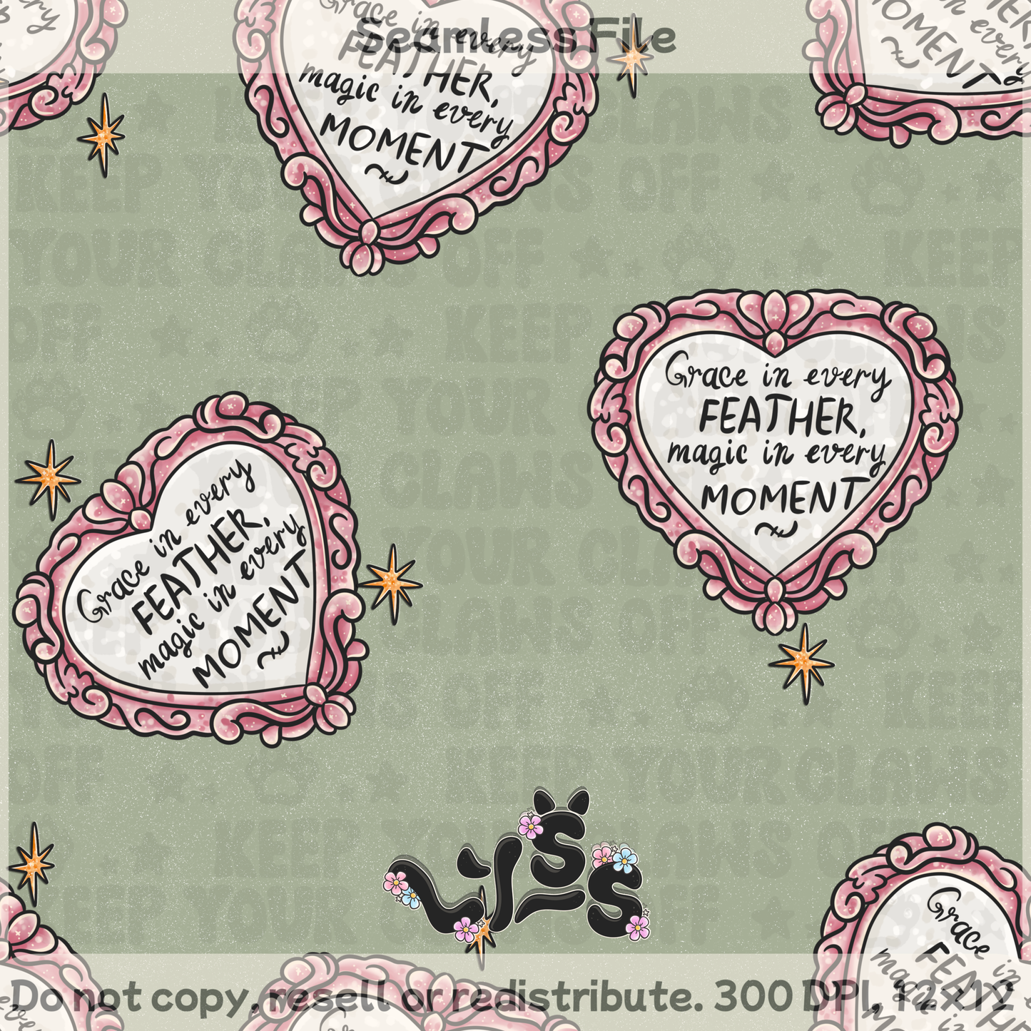 Lyss Doodles - Seamless Files - May 2025 Patreon - Collection #1