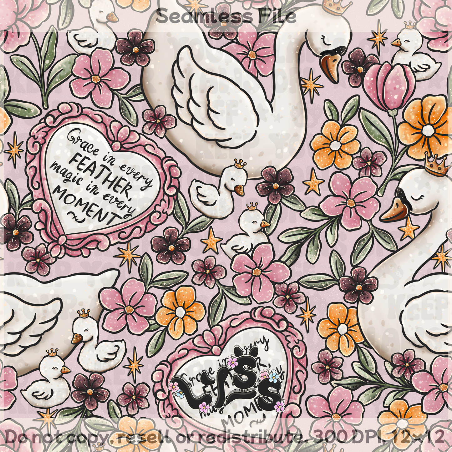 Lyss Doodles - Seamless Files - May 2025 Patreon - Collection #1