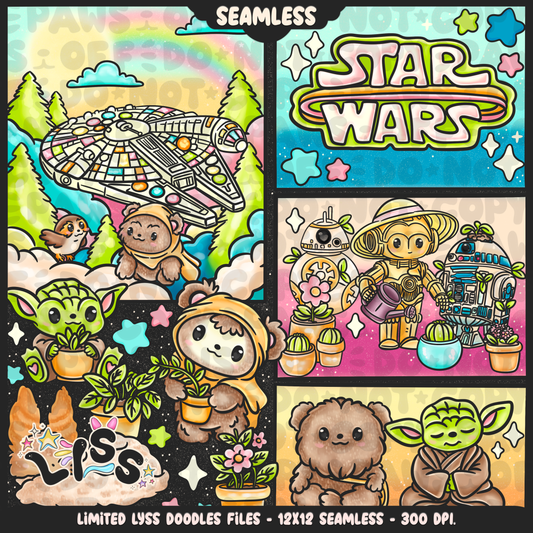 2024 - Lyss Doodles - Seamless - Mains - May Fourth Event - 24LD042