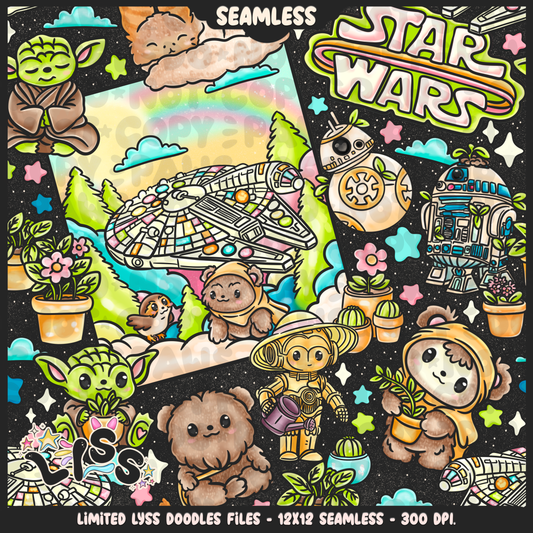 2024 - Lyss Doodles - Seamless - Mains - May Fourth Event - 24LD042