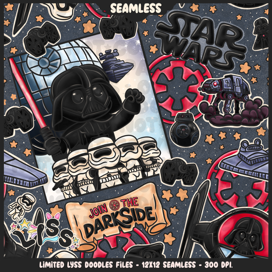 2024 - Lyss Doodles - Seamless - Mains - May Fourth Event - Sith Adventure - 24LD045