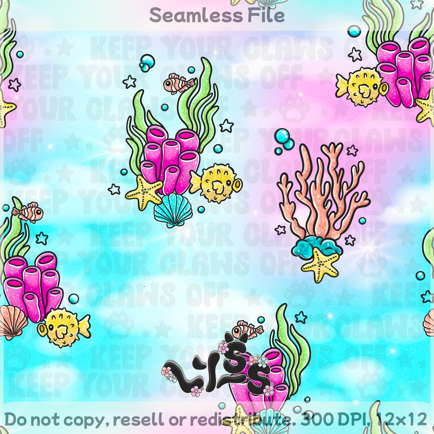 2025 - Lyss Doodles - Coordinates - Mermaid Reef - 25LD044