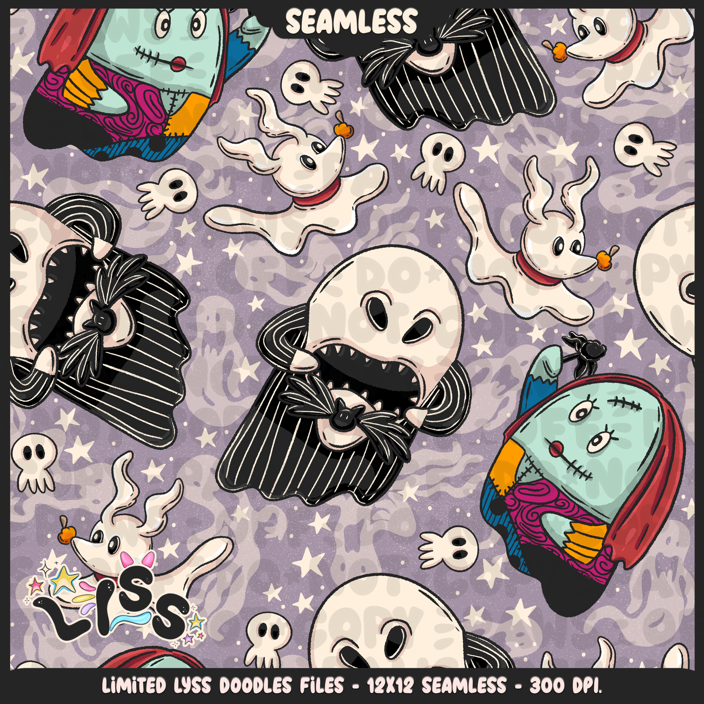 Lyss Doodles - Seamless - Main - Mystery Files - #1