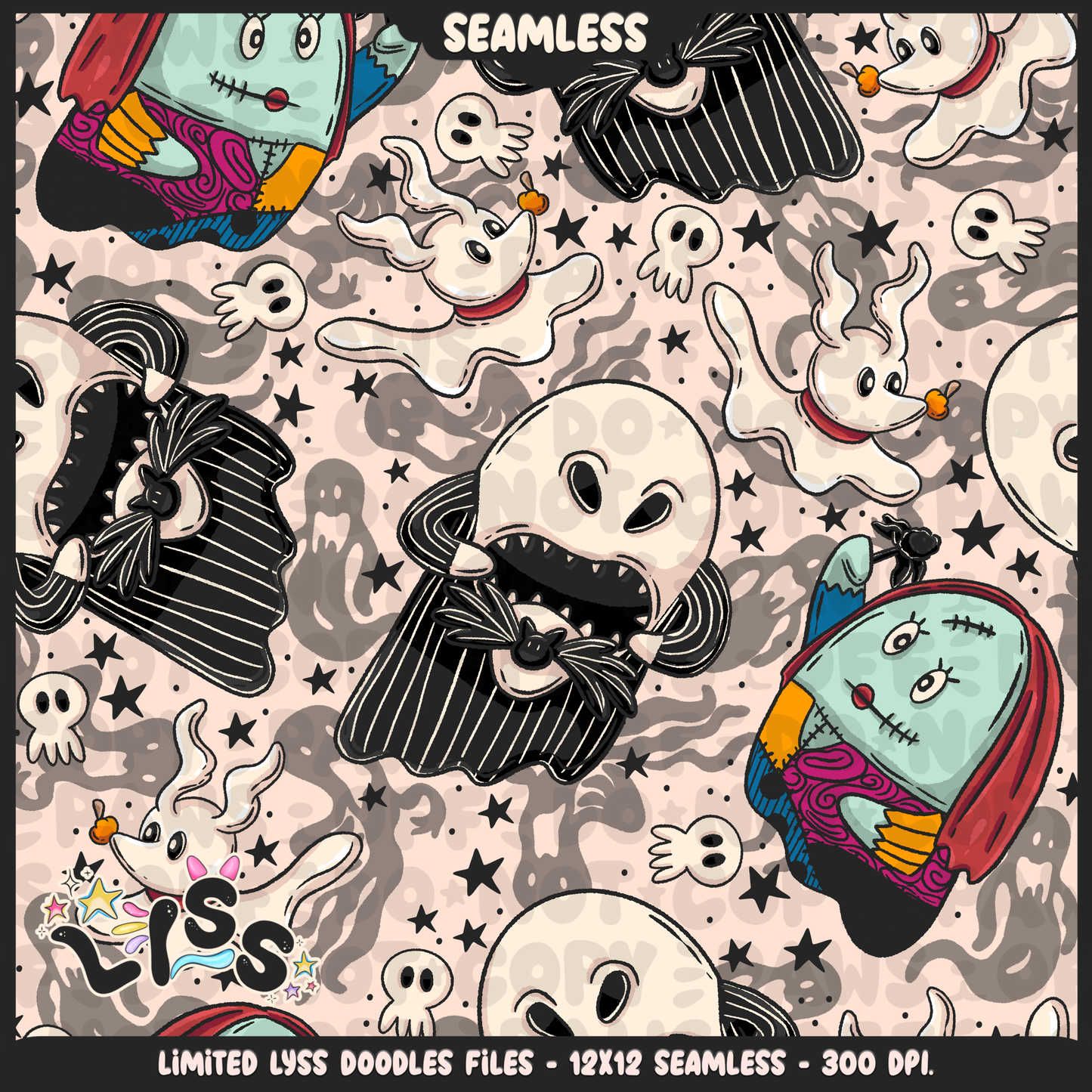 Lyss Doodles - Seamless - Main - Mystery Files - #1