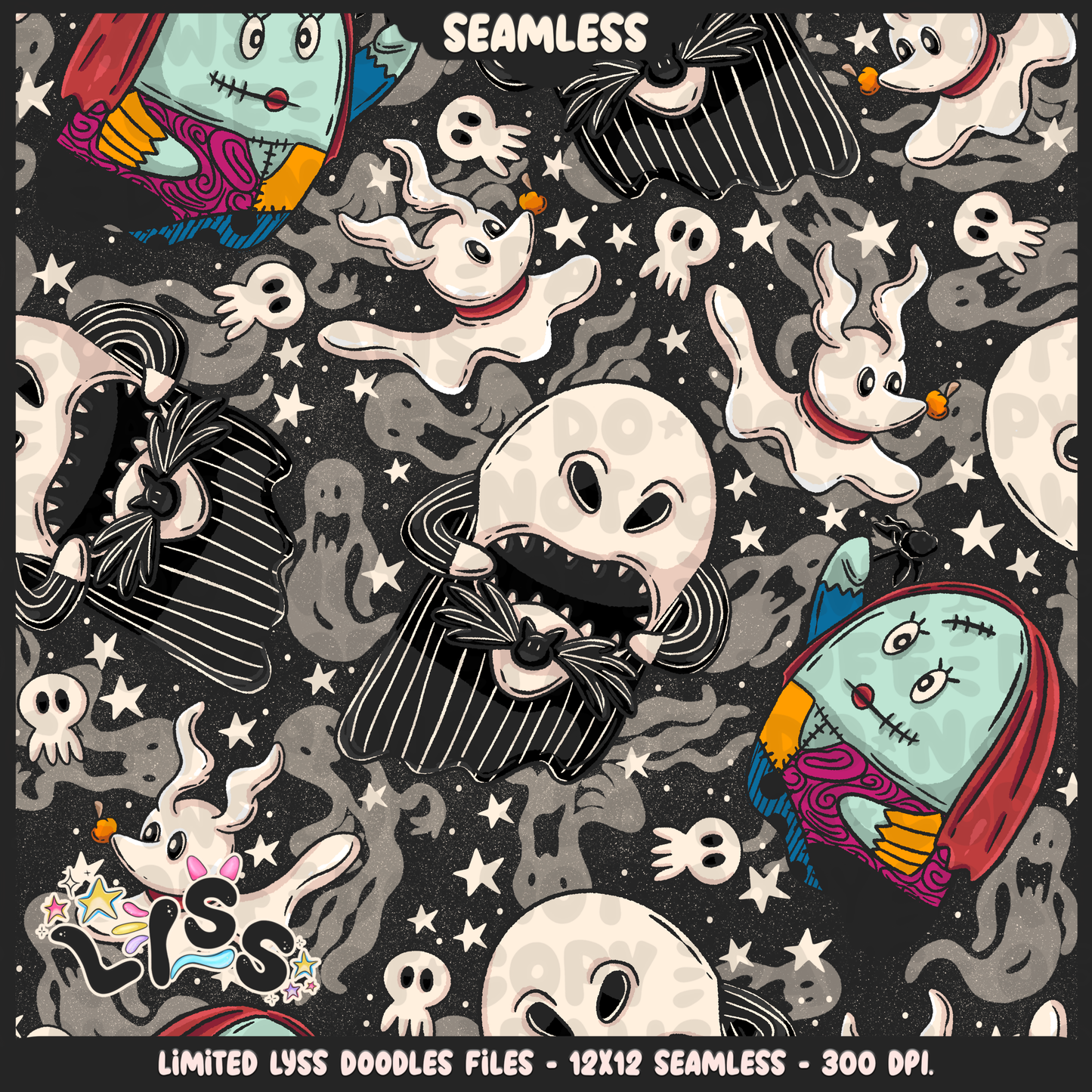 Lyss Doodles - Seamless - Main - Mystery Files - #1