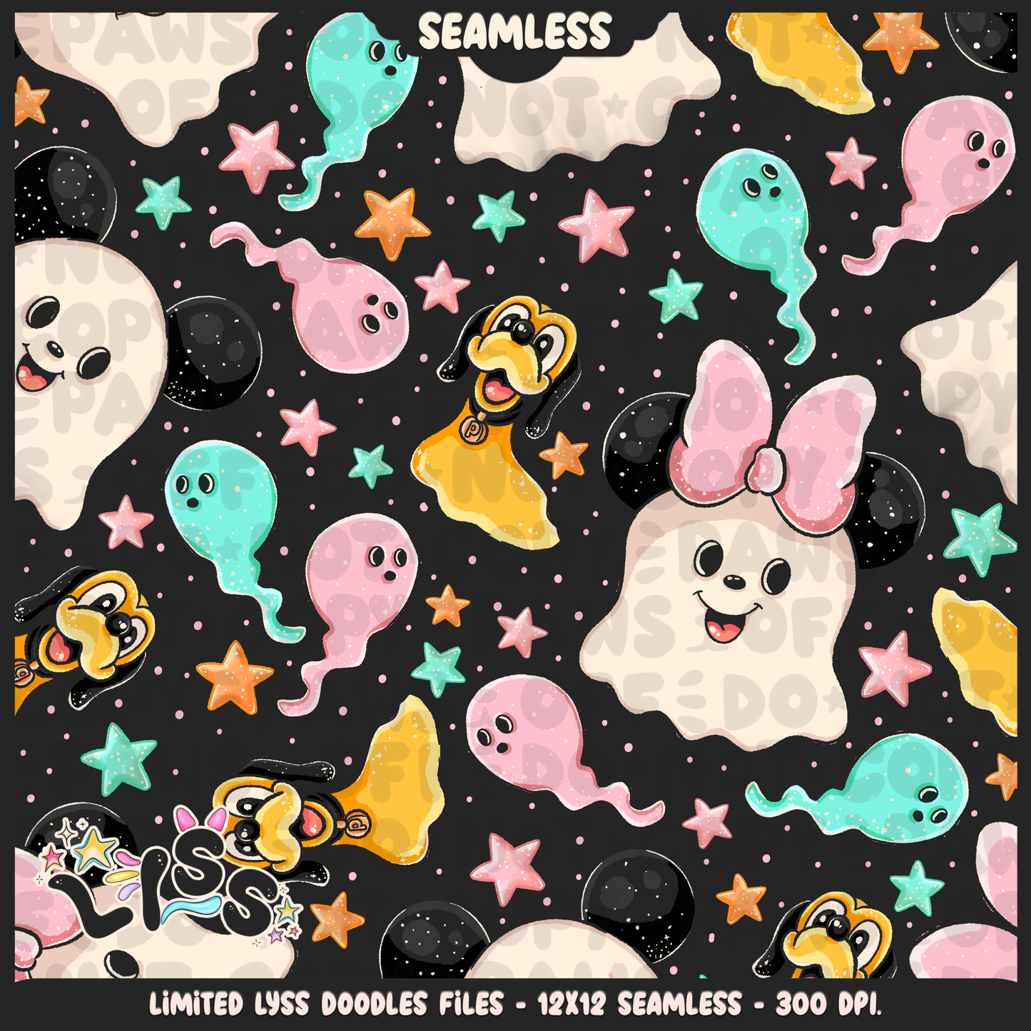 Lyss Doodles - Seamless - Main - Mystery Files - #2
