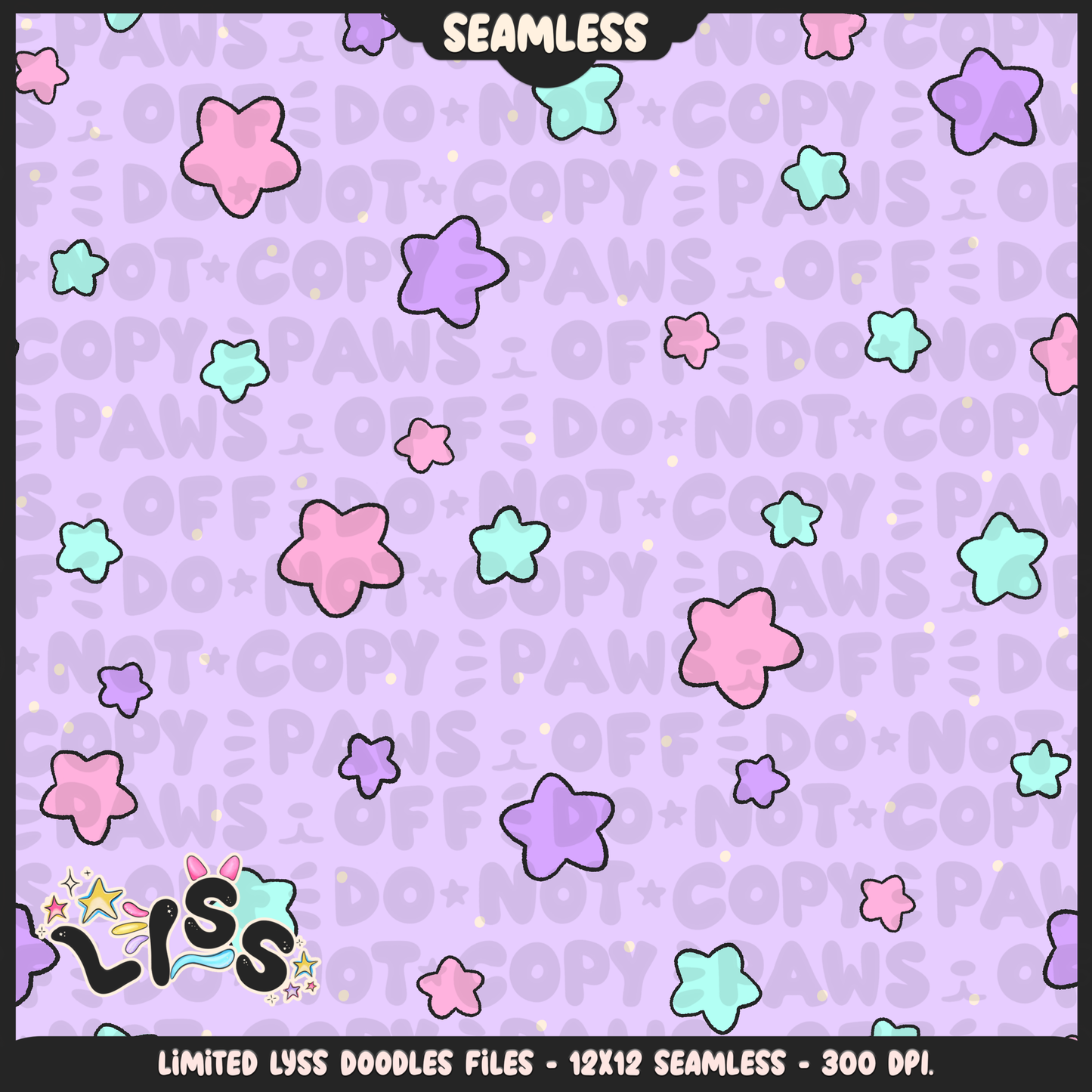 Lyss Doodles - Seamless - Coordinate - Mystery Files - #3