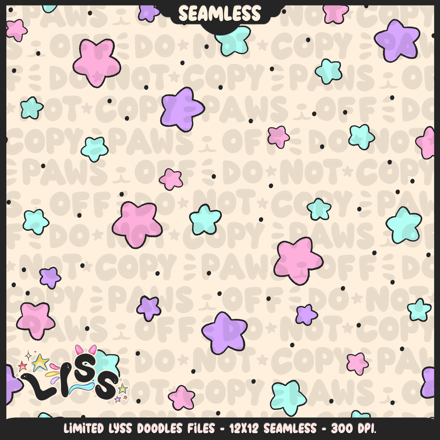 Lyss Doodles - Seamless - Coordinate - Mystery Files - #3