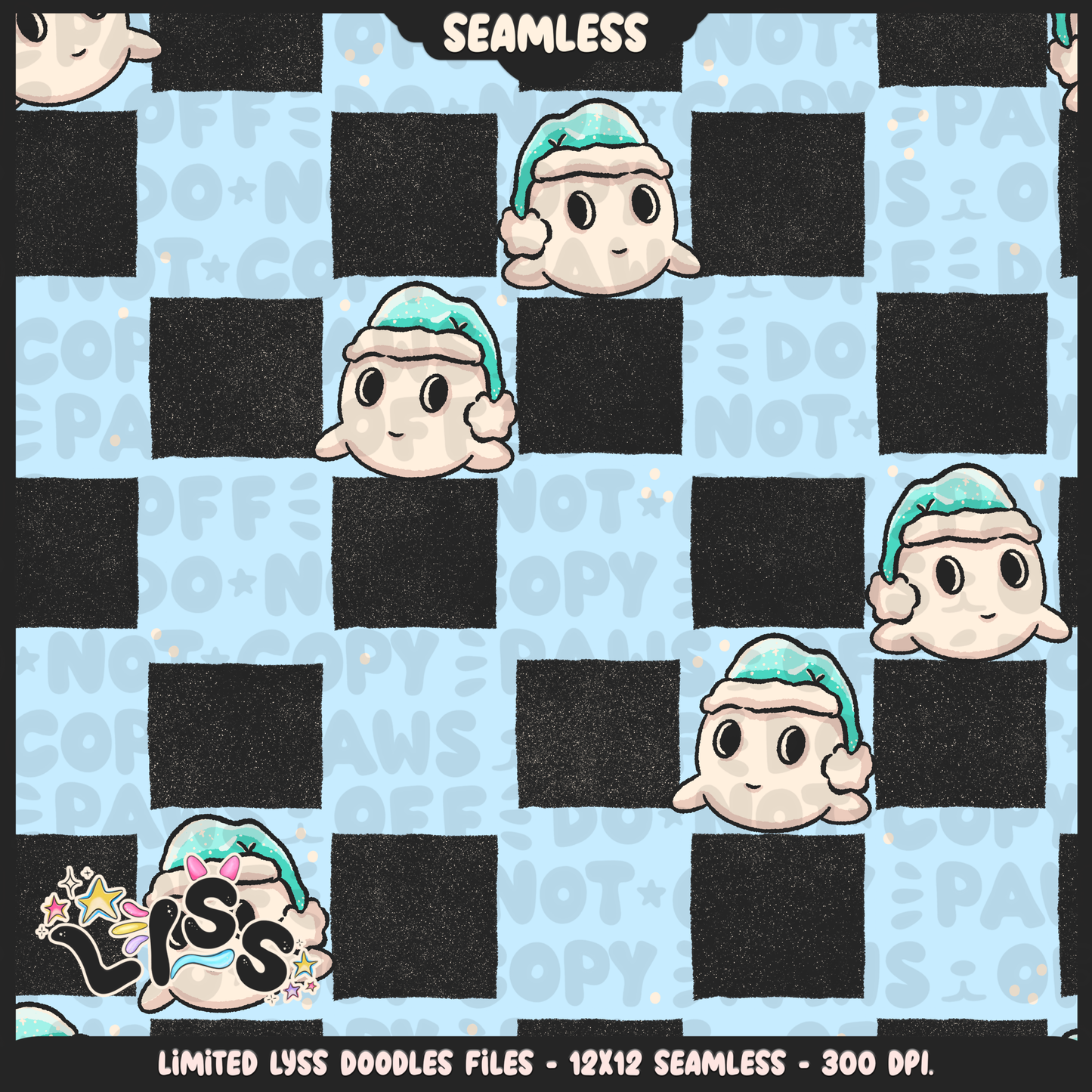 Lyss Doodles - Seamless - Coordinate - Mystery Files - #6