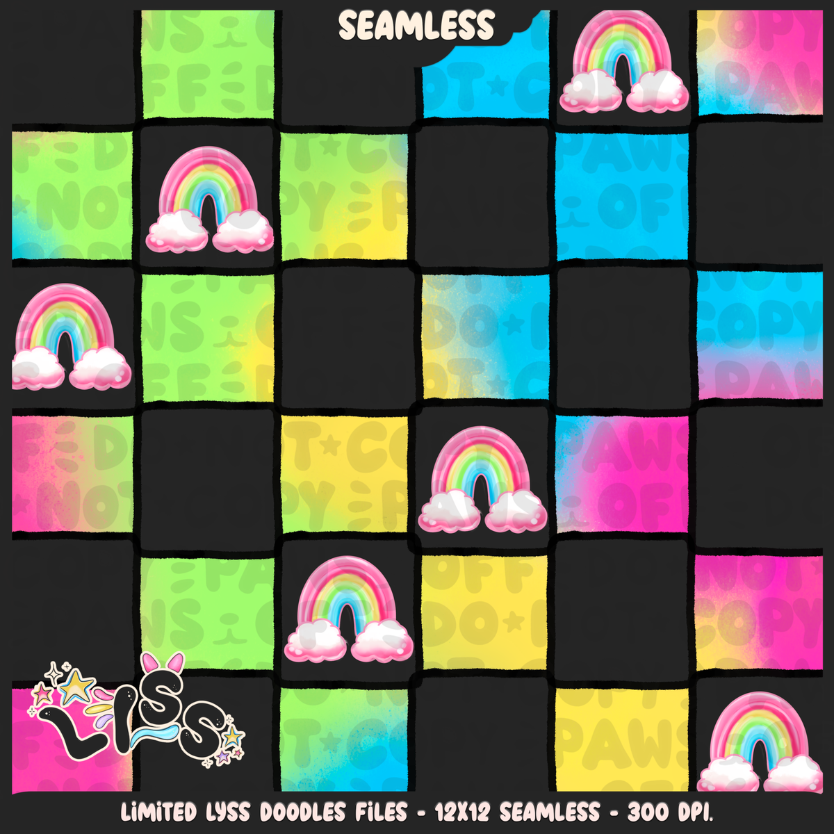 2024 - Lyss Doodles - Coordinates - Mythical Unicorns - 24LD032