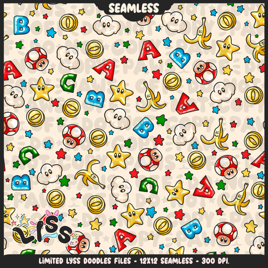 2024 - Lyss Doodles - Seamless - Mains - National Cereal Day - 24LD026