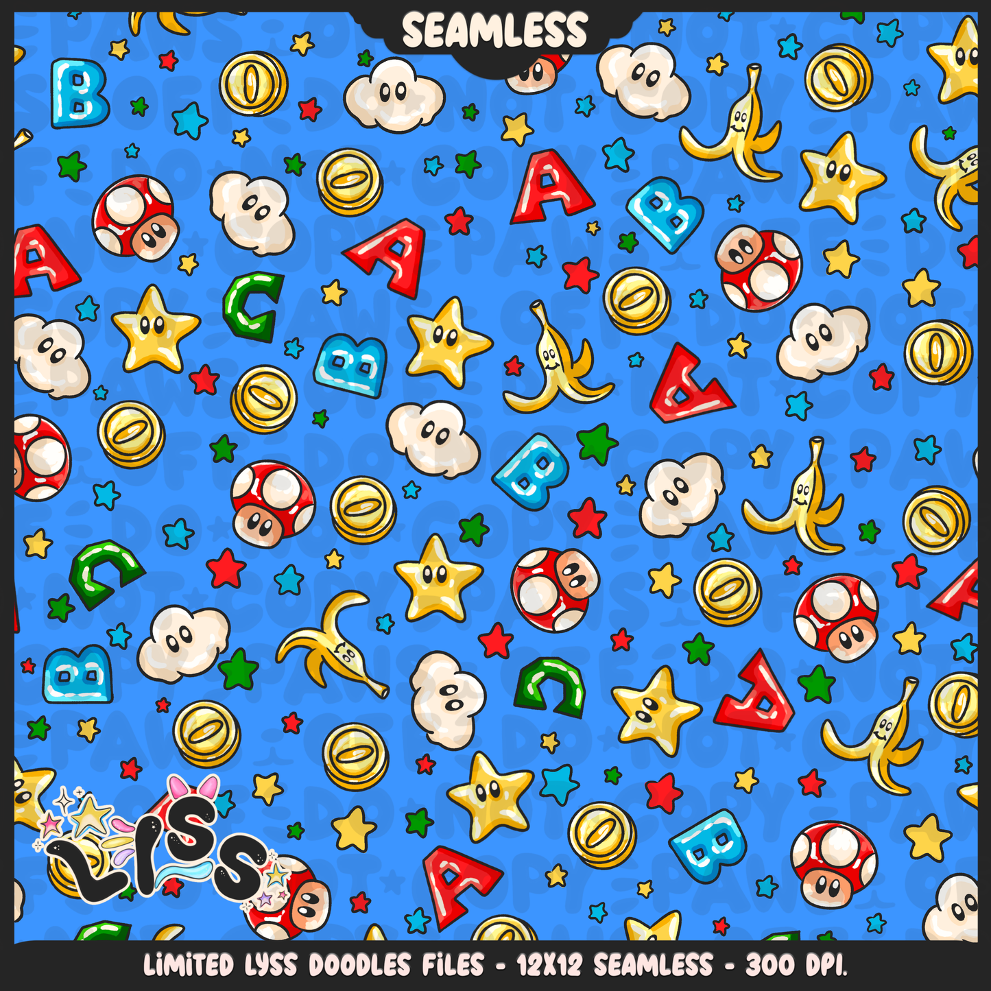 2024 - Lyss Doodles - Seamless - Mains - National Cereal Day - 24LD026