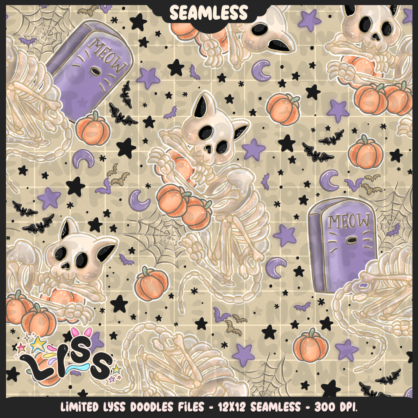 Lyss Doodles - Seamless Files - October 2024 Patreon - Collection #2