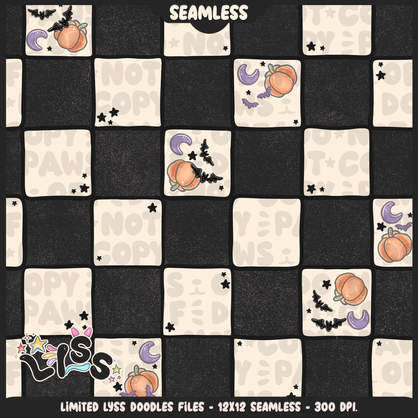 Lyss Doodles - Seamless Files - October 2024 Patreon - Collection #2