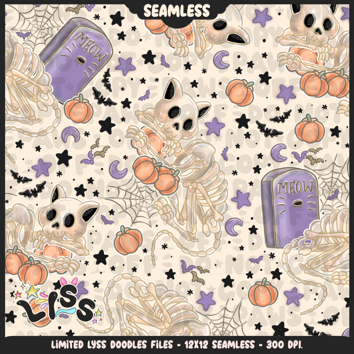 Lyss Doodles - Seamless Files - October 2024 Patreon - Collection #2