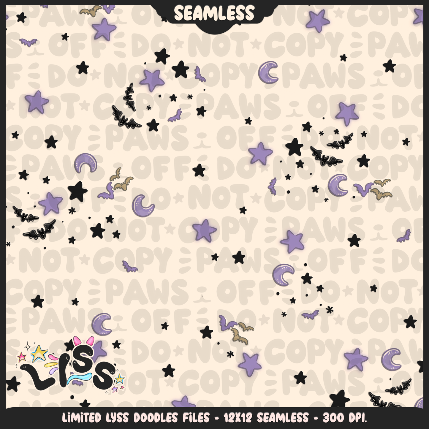 Lyss Doodles - Seamless Files - October 2024 Patreon - Collection #2