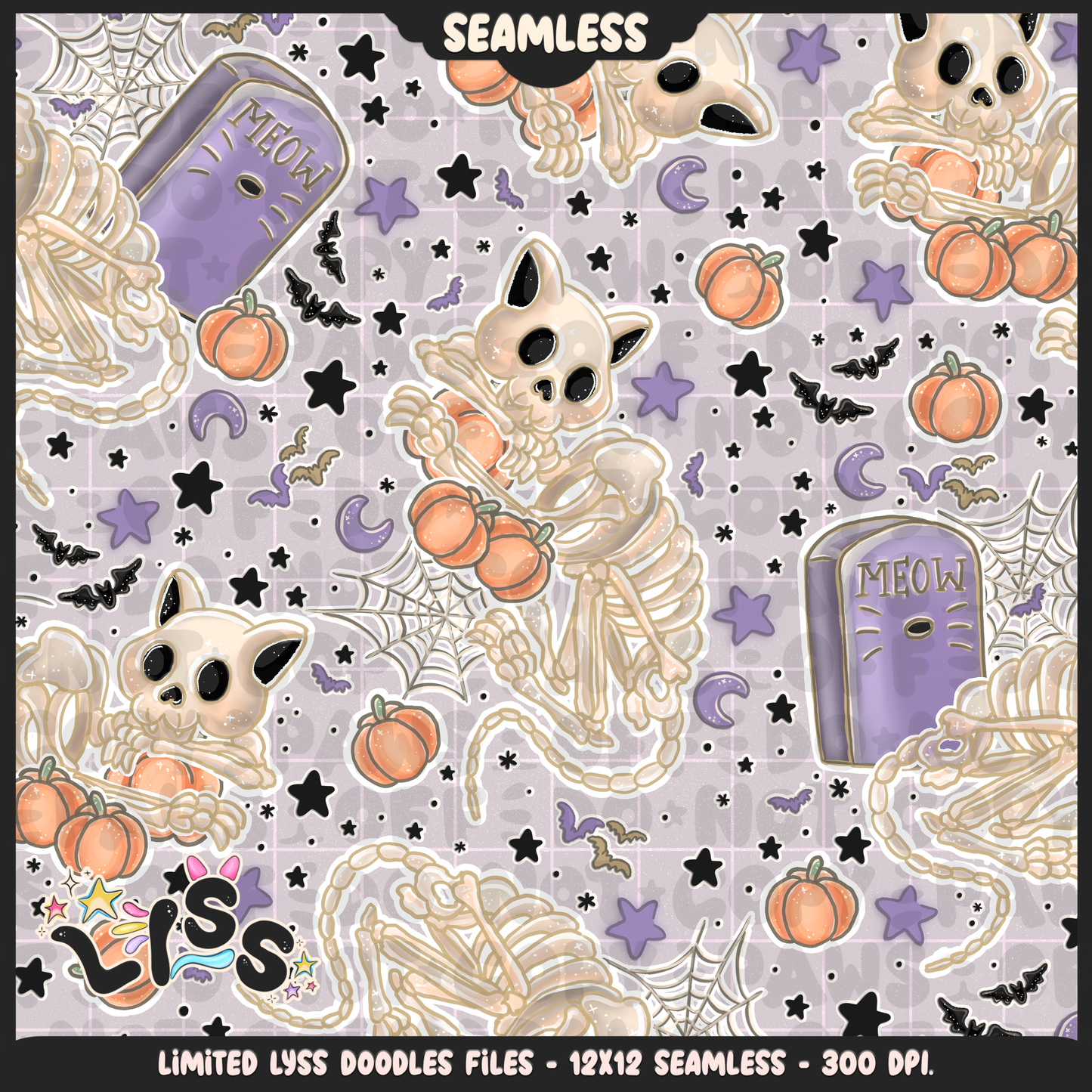 Lyss Doodles - Seamless Files - October 2024 Patreon - Collection #2