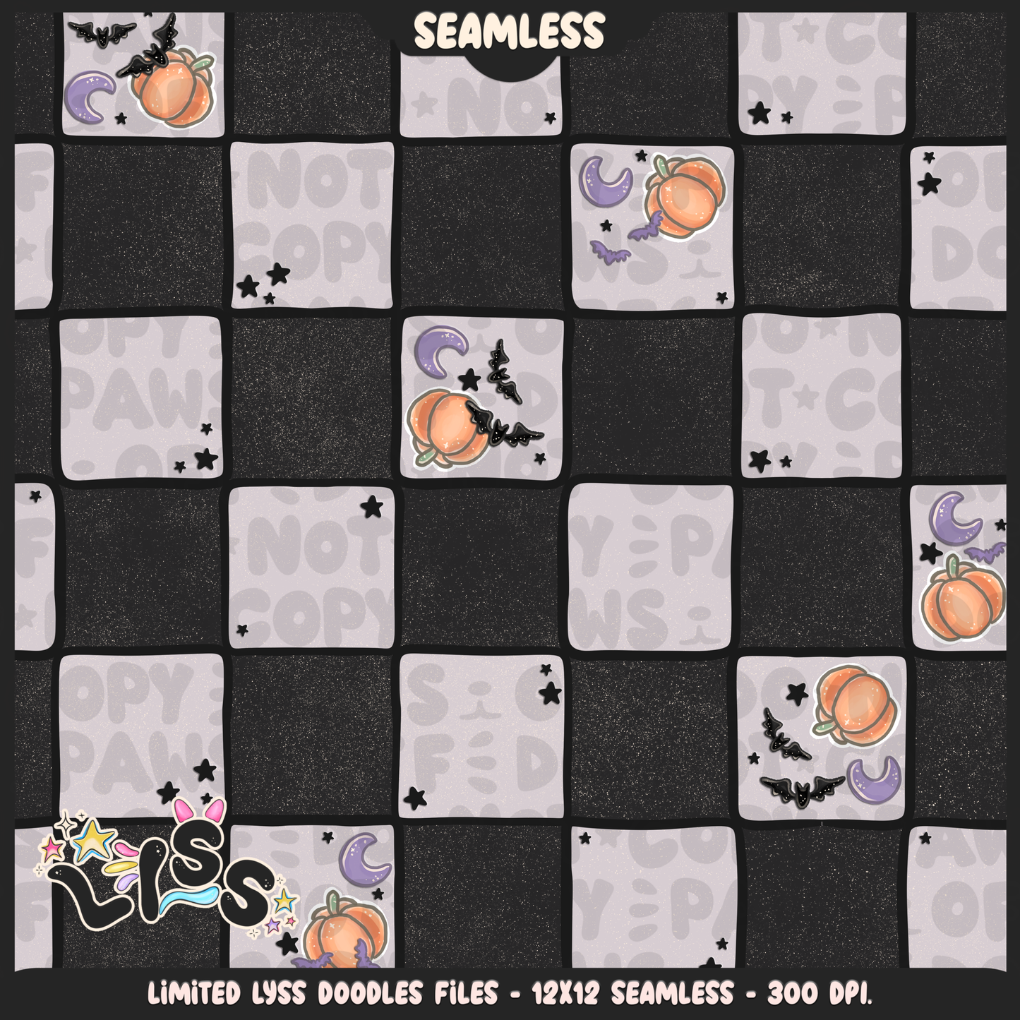 Lyss Doodles - Seamless Files - October 2024 Patreon - Collection #2