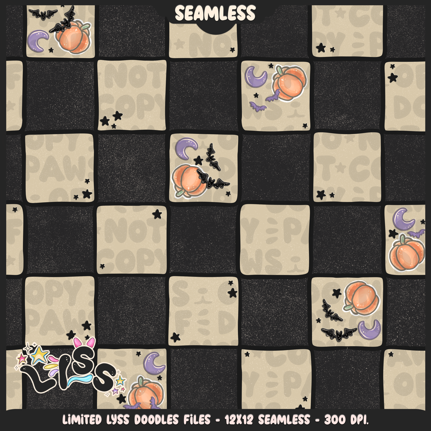 Lyss Doodles - Seamless Files - October 2024 Patreon - Collection #2