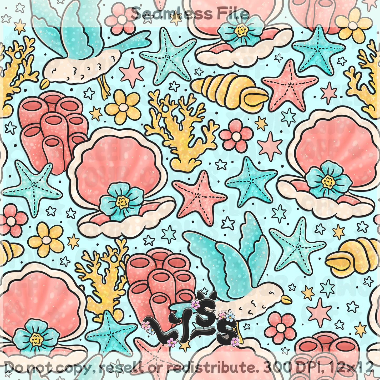 Lyss Doodles - Seamless Files - April 2025 Patreon - Collection #2